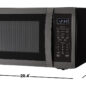 1.4 cu. ft. Black Stainless Steel Carousel Countertop Microwave (SMC1452KH) dimensions