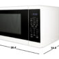 1.4 cu. ft. White Carousel Countertop Microwave Oven (SMC1461KW) dimensions