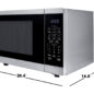 Sharp 1.4 cu. ft. 1100W Stainless Steel Countertop Microwave Oven with Inverter Technology (SMC1464KS) dimensions