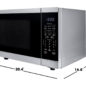 Sharp 1.4 cu. ft. 1100W Stainless Steel Countertop Microwave Oven with Inverter Technology (SMC1465KM) dimensions