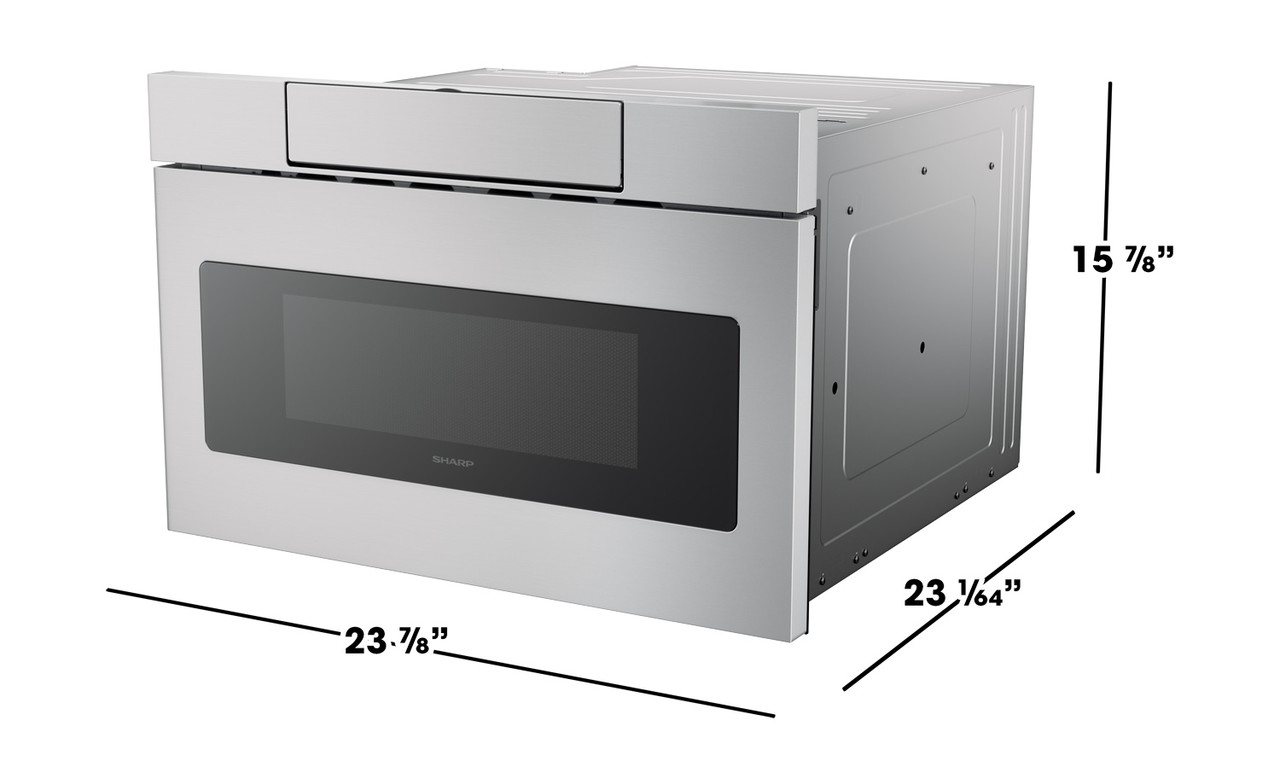 Sharp SMD2470ASY 24-inch Stainless Steel Microwave Drawer dimensions