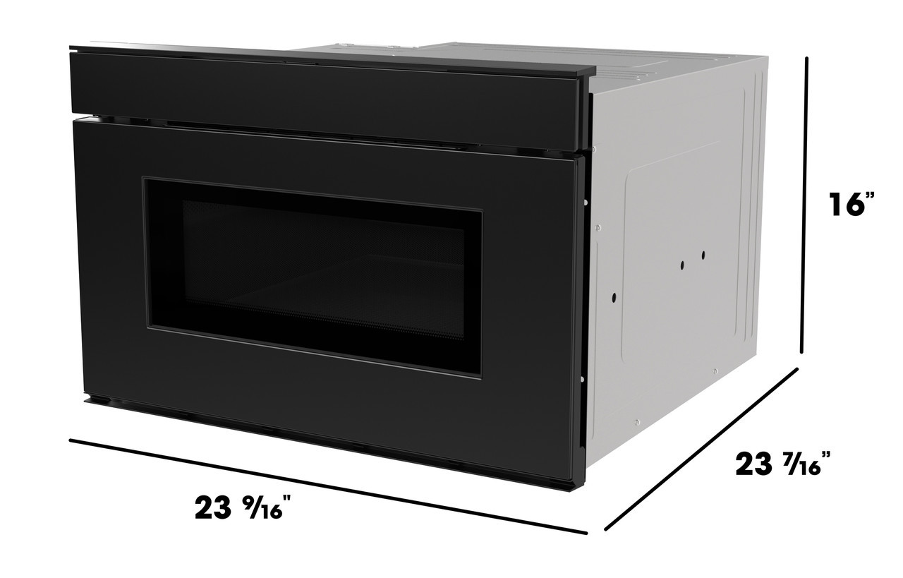24 in. Smart Microwave Drawer Oven (SMD2479MB) Dimensions