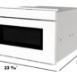 24 in. Smart Microwave Drawer Oven (SMD2479MW) Dimensions