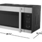 1.7 cu. ft. Over-the Range Microwave Oven (SMO1752JS) dimensions