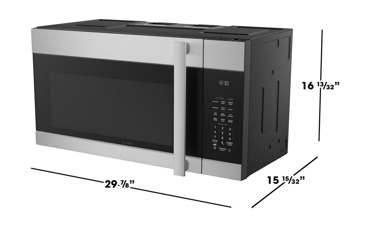 1.7 cu. ft. Over-the Range Microwave Oven (SMO1752JS) dimensions