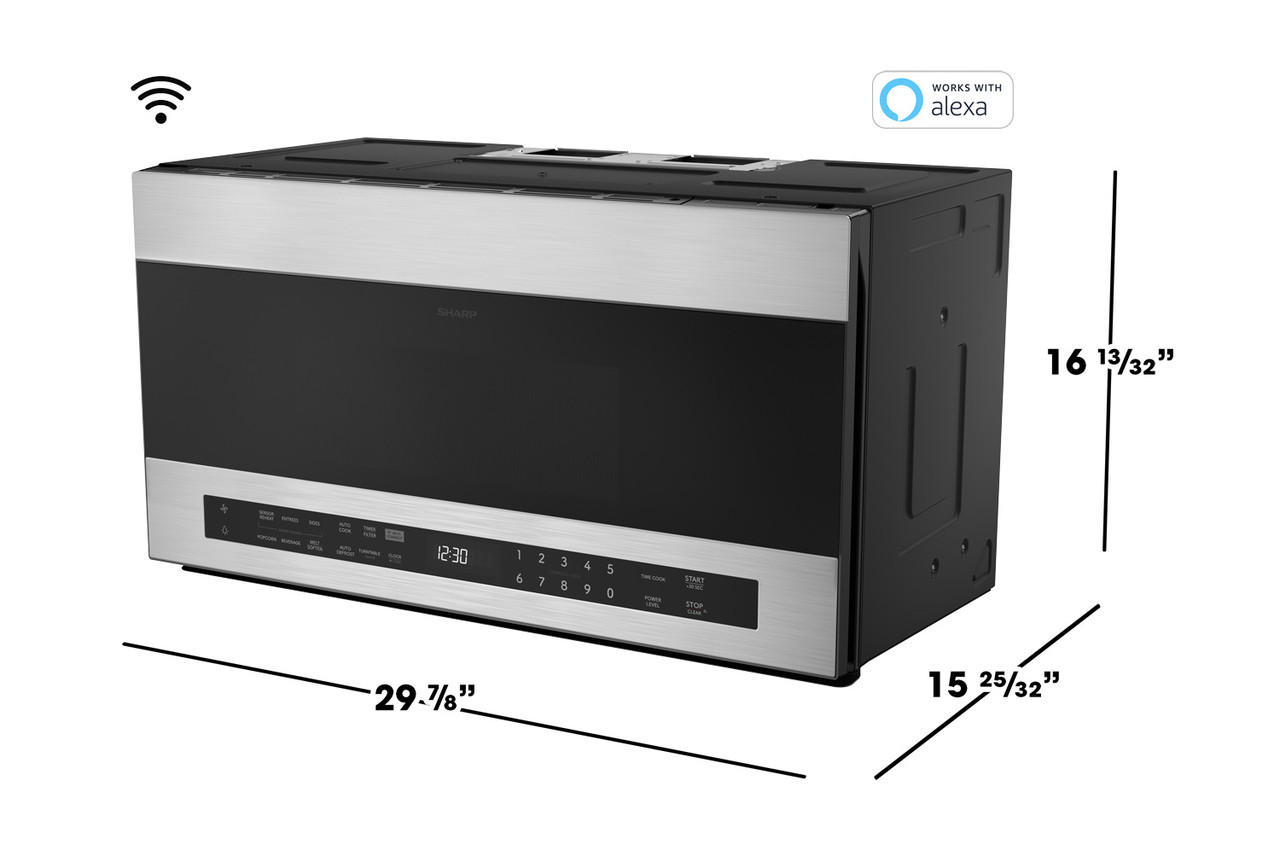 Smart Over-the-Range Microwave Oven (SMO1969JS) dimensions