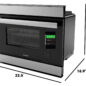 Smart Combi-Steam Oven (SSC2489GS) Dimensions