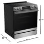 Slide-In Range with Air Fry (SSR3065JS) Dimensions