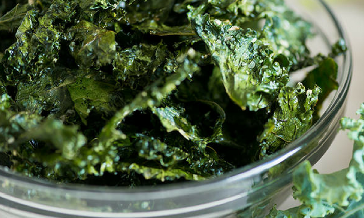 close up of kale