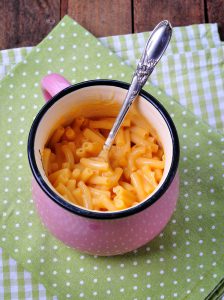 Microwave Mac and Cheese, made with real cheese