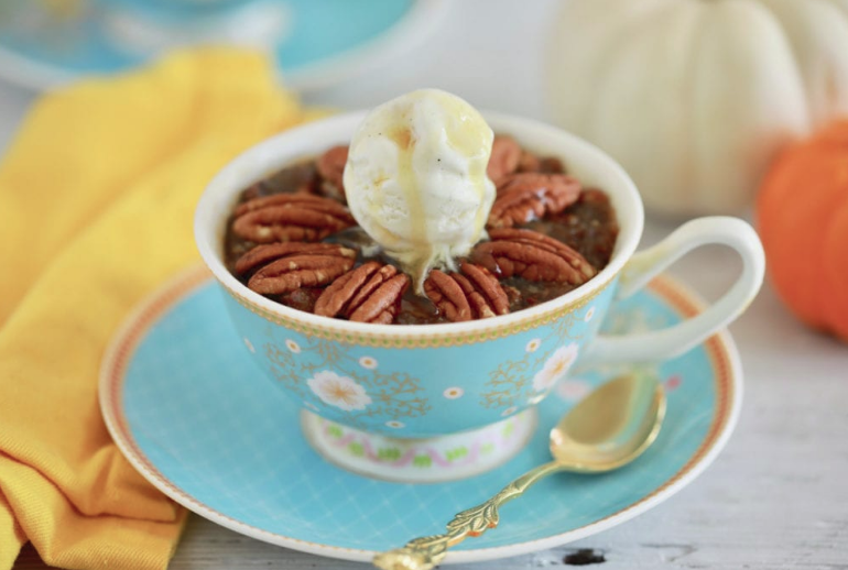 pecan pie on a cup