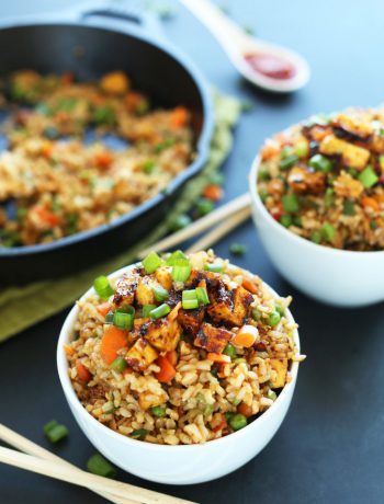 Vegan Fried Rice in bowls