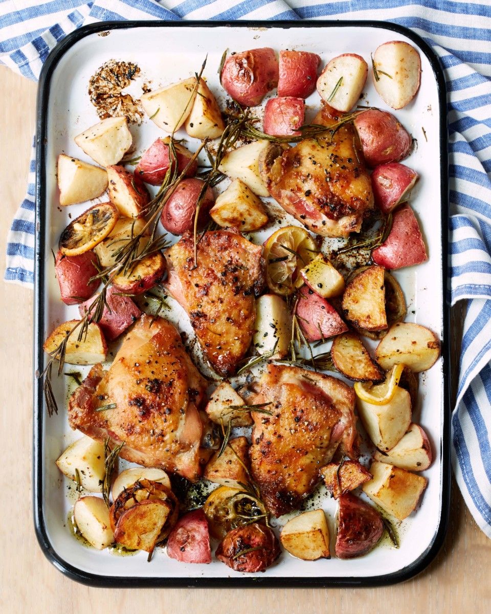 Sheet pan with Fall inspired foods