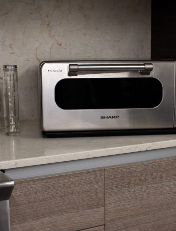 Sharp Superheated Steam Countertop Oven in a modern kitchen.