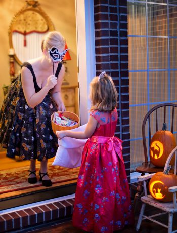 Trick or treating.