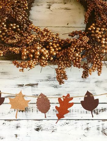 Fall Decor with leaves