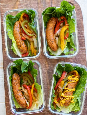 Sausage and Pepper Lettuce Wraps