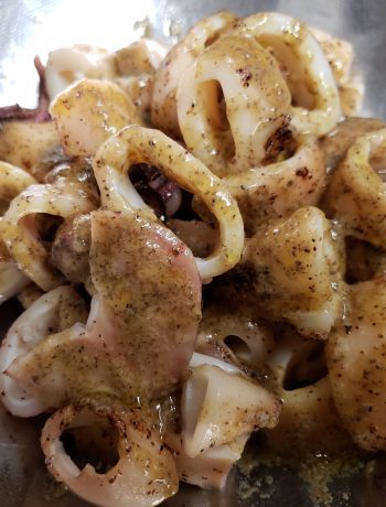 Mediterranean Grilled Calamari.