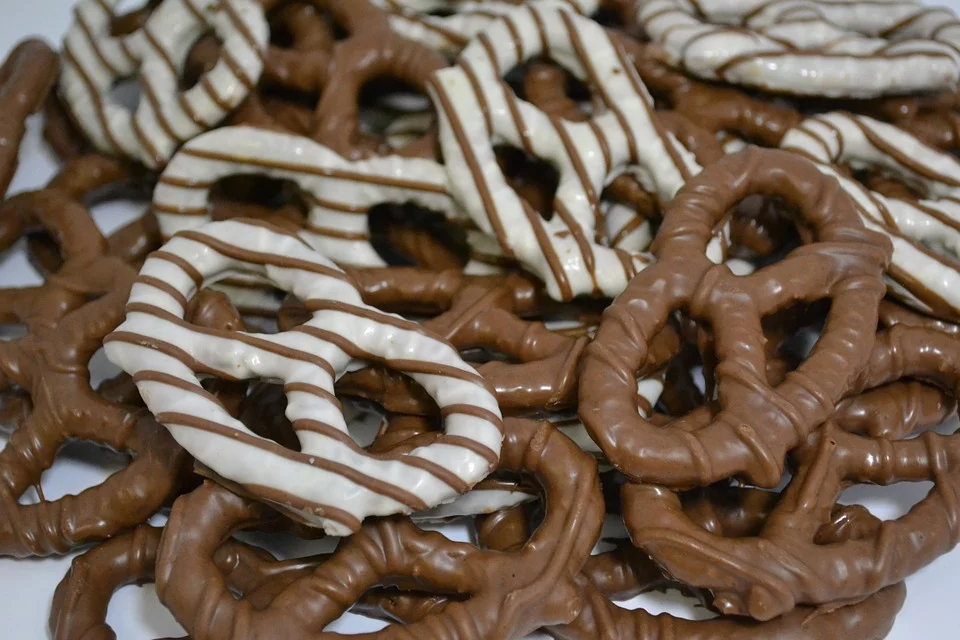 Chocolate covered pretzels.