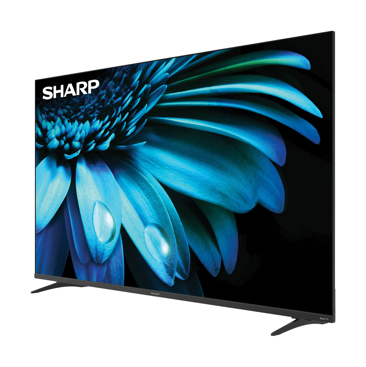 Sharp Roku TV 55" Class 4K Ultra HD with HDR10 (4T-C55El8UR) left angle