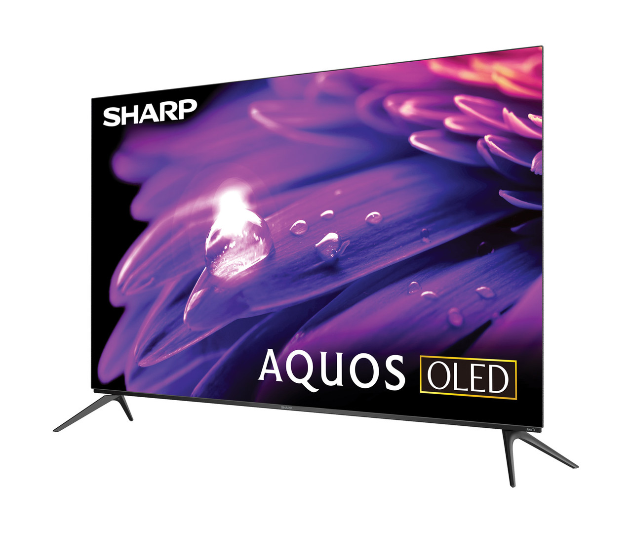 Sharp Roku TV 55" Class OLED 4K Ultra HD (4T-C55FS1UR) left angle