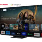 SHARP 75" Class AQUOS XLED 4K Ultra HD Mini LED Google TV (4T-C75FV1U) left angle