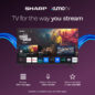 AQUOS QLED 4K Ultra HD Smart Xumo TV 4T-C85HP7050U Features Infographic