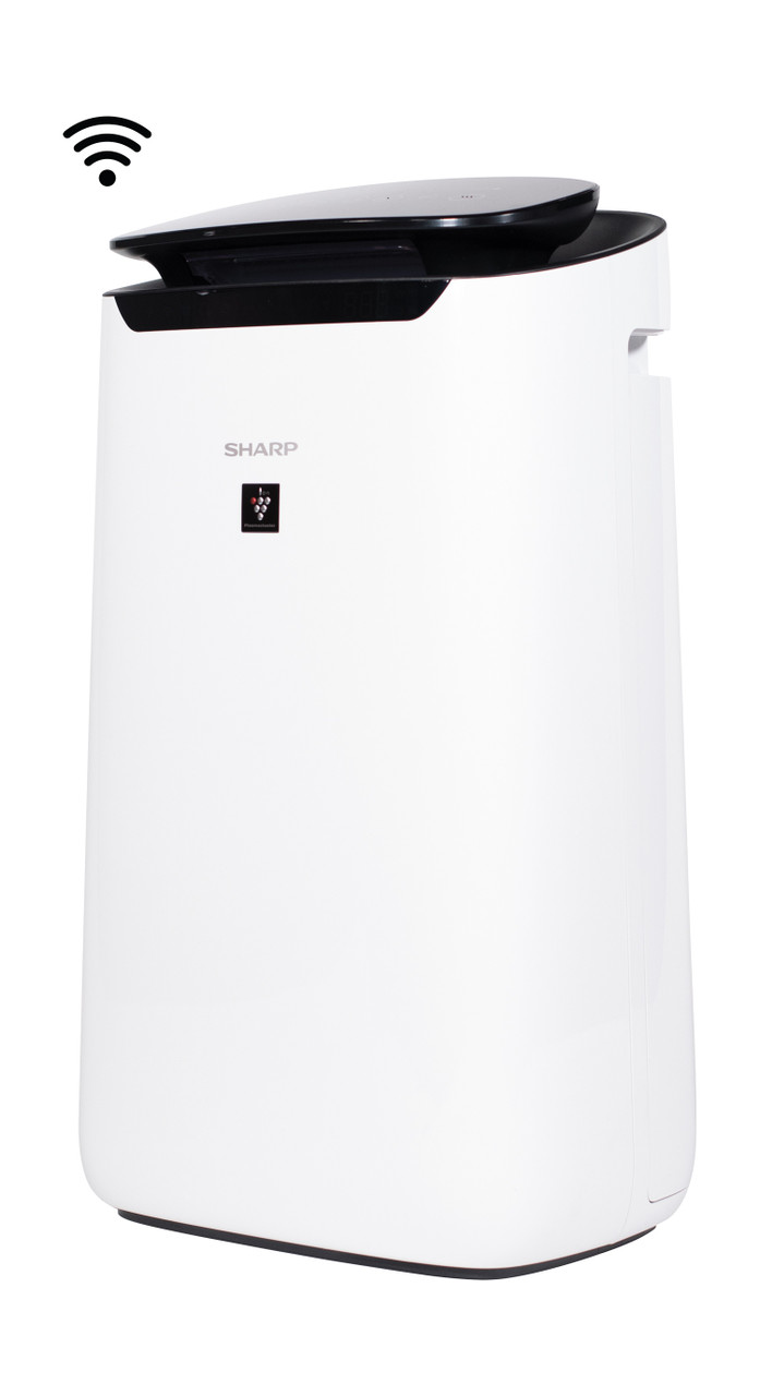 Sharp Smart True HEPA Large Room Air Purifier with Plasmacluster® Ion Technology (FXJ80UW) left angle