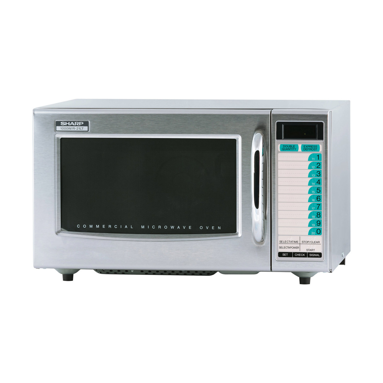 Medium Duty Commercial Microwave Oven with 1000 Watts (R21LTF) – left angle view