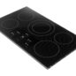 36-Inch Black Cooktop (SDH3652DB) – left angle view