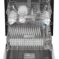 Sharp 24 in. Stainless Steel Hybrid 52dB Dishwasher (SDW6504MS) dishes loaded