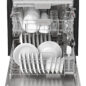 Sharp 24 in. Stainless Steel Dishwasher (SDW6735DNS) Head On Opened Filled