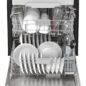 Sharp 24 in. Stainless Steel Dishwasher (SDW6768SMS) Head On Opened Filled