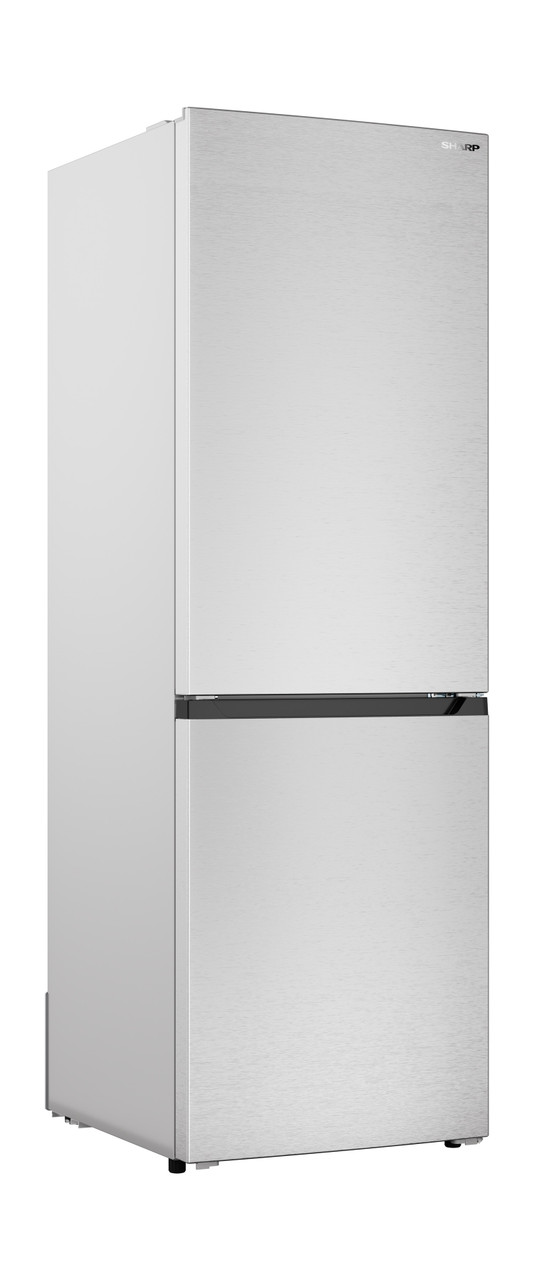 Sharp 24 in. Bottom-Freezer Counter-Depth Refrigerator (SJB1255GS) Right Angle View