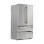 Sharp French 4-Door Counter-Depth Refrigerator (SJG2351FS) – right angle view