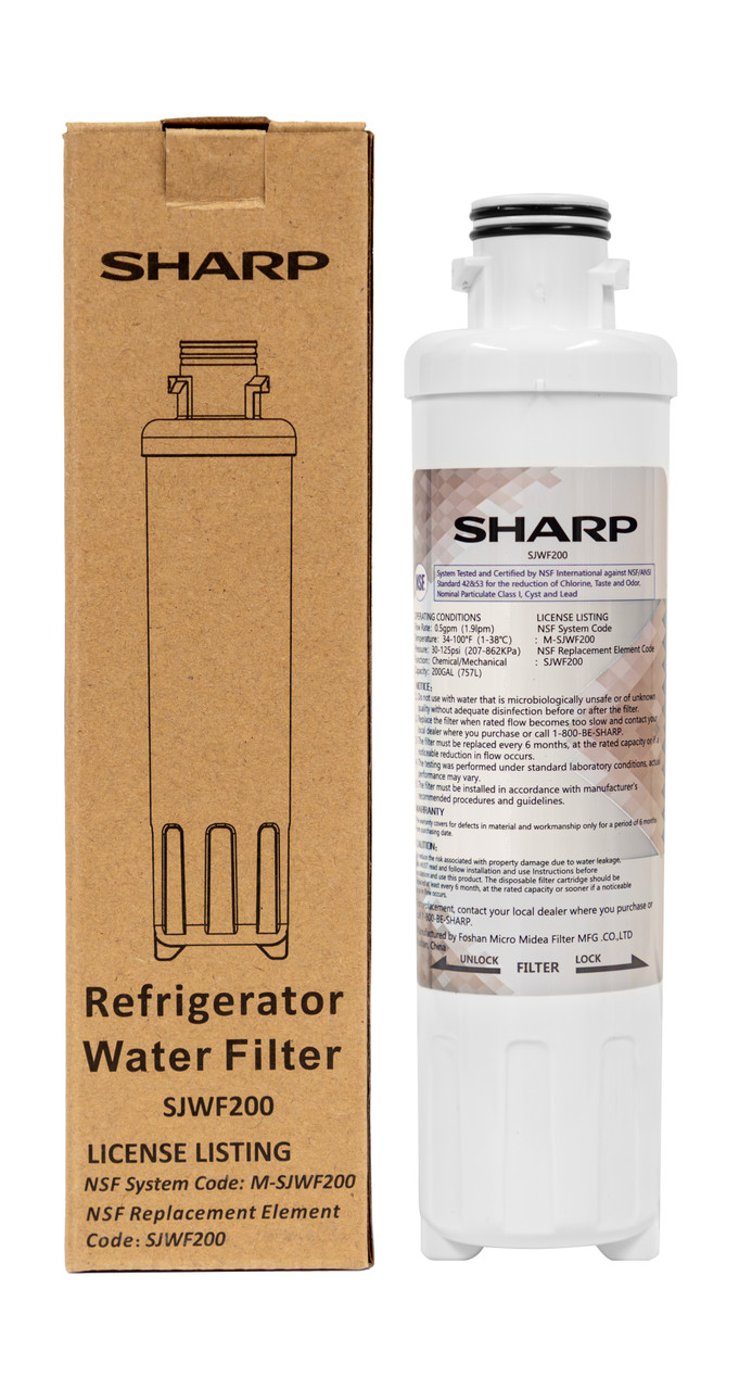 Replacement Water Filter for Sharp SJG2254FS Refrigerator (SJWF200)