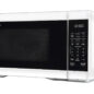 1.1 cu. ft. White Countertop Microwave Oven (SMC1161HW) left angle