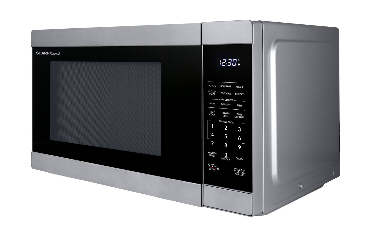 1.1 cu. ft. Stainless Steel Carousel Countertop Microwave (SMC1162KS) left angle