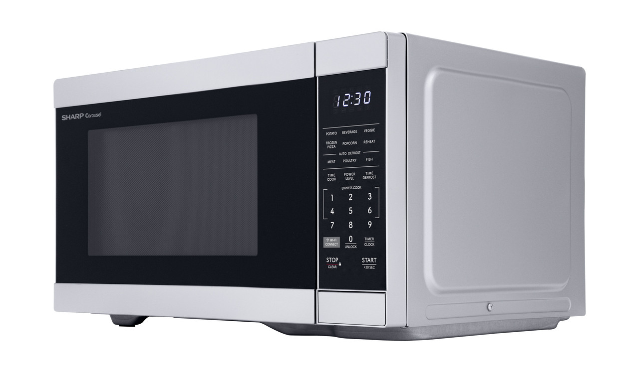 1.1 cu. ft. Smart Countertop Microwave Oven (SMC1169KS) left angle