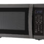 1.4 cu. ft. Black Stainless Steel Carousel Countertop Microwave (SMC1452KH) left angle