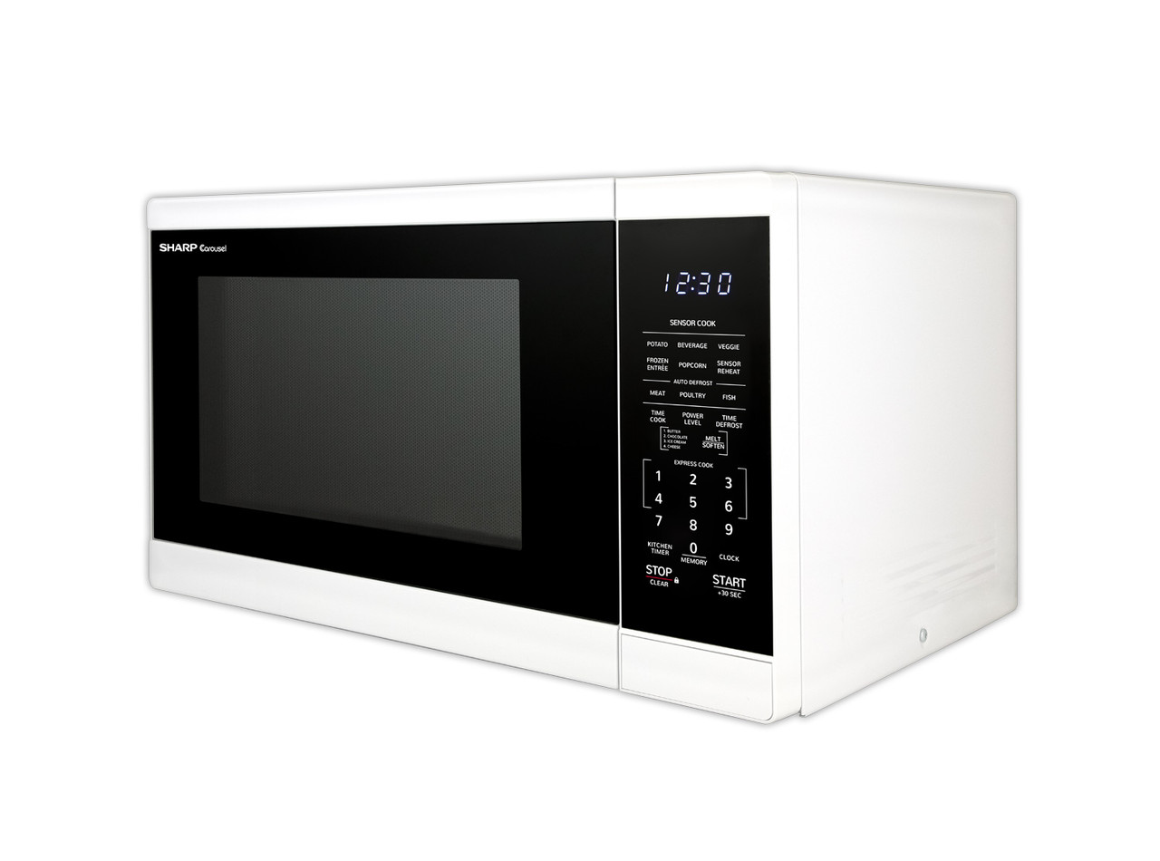 1.4 cu. ft. White Countertop Microwave Oven (SMC1461HW) drama