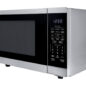 Sharp 1.4 cu. ft. 1100W Stainless Steel Countertop Microwave Oven with Inverter Technology (SMC1464KS) left angle