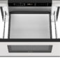 24 in. Built-In Stainless Steel Microwave Drawer Oven (SMD2420MS) Drawer opened angled