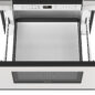 24 in. Built-In Stainless Steel Microwave Drawer Oven (SMD2430MS) Drawer opened angled