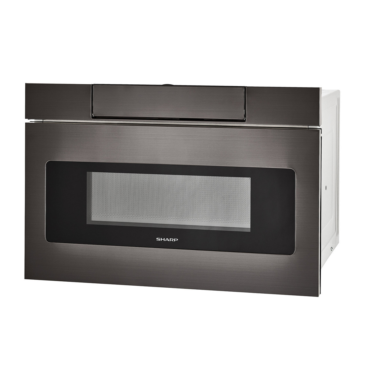 24 in. Black Microwave Drawer (SMD2470AH) – left angle view