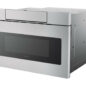Sharp SMD2470ASY 24-inch Stainless Steel Microwave Drawer – left angle