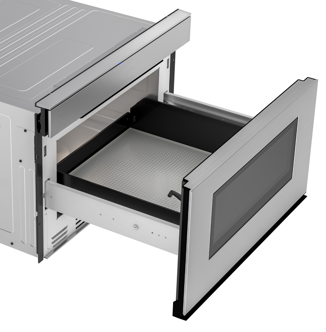 24 in. Smart Microwave Drawer Oven (SMD2479JS) 3QR Open Interior