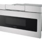 30 in. 1.2 cu. ft. 950W Sharp Stainless Steel Microwave Drawer Oven (SMD3070ASY) right angle