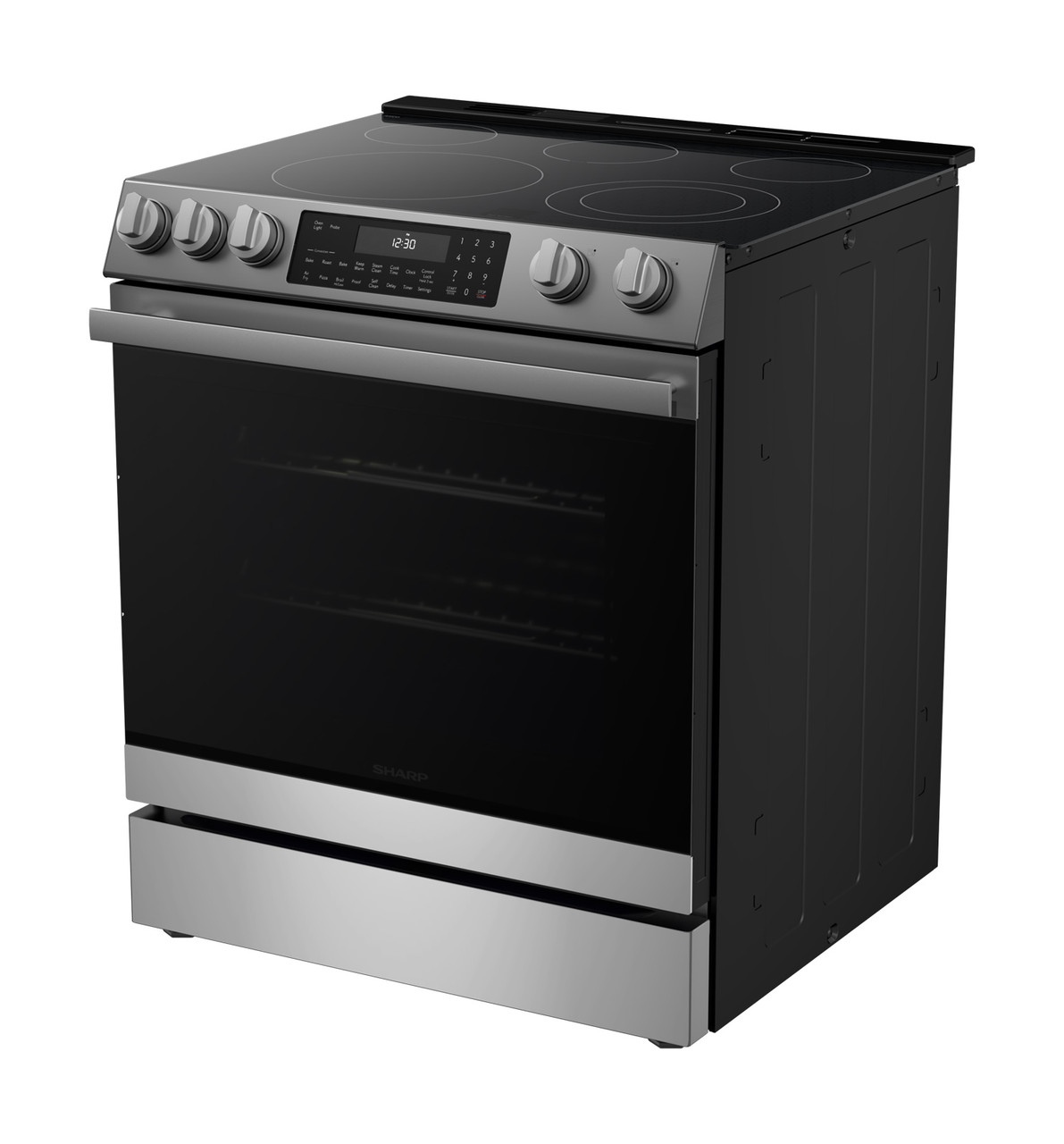 30 in. Electric Convection Slide-In Range with Air Fry (SSR3061JS) left angle