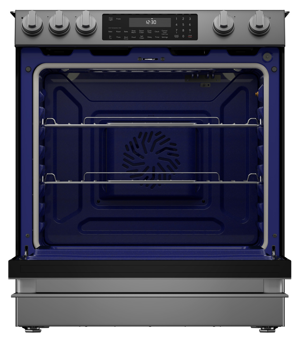 Slide-In Range with Air Fry (SSR3061JS) Head On Open